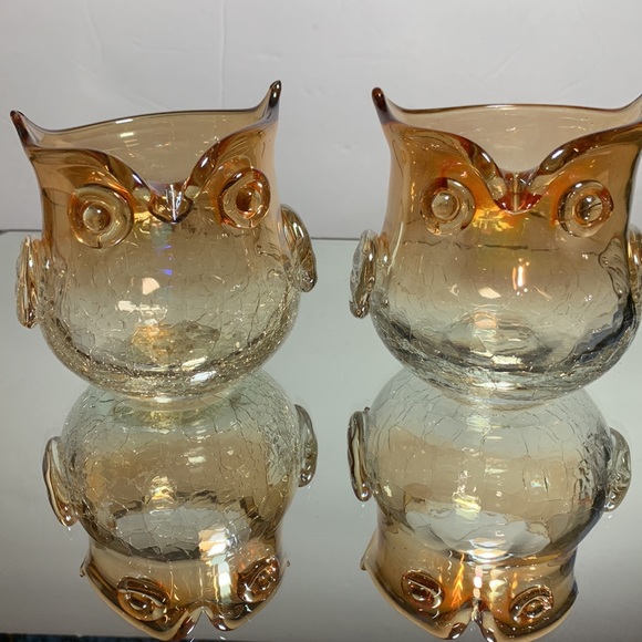 Vintage Handblown Glass Owls - Picture 4 of 10